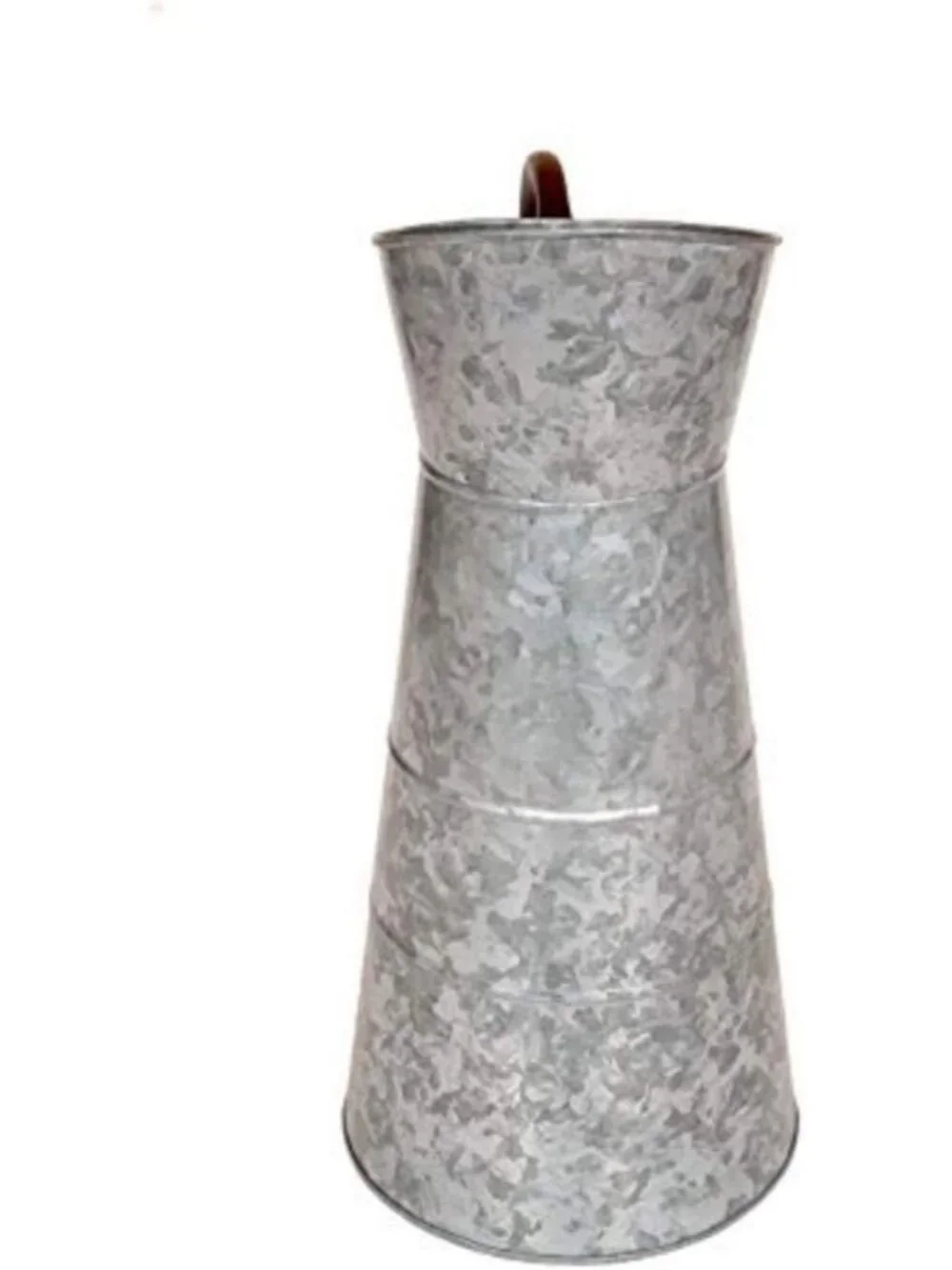 Vintage-Inspired Galvanized Metal Watering Jug, 10x16 Inch Garden Decor